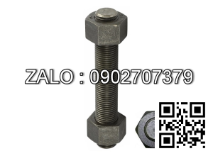 Ty ren (STUD BOLT) ASTM A193 B7 đen mộc, size: 1/2'' 150mm