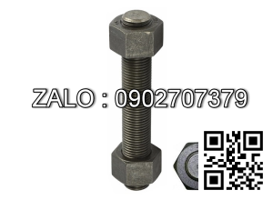 Ty ren (STUD BOLT) ASTM A193 B7 đen mộc, size: 1/2'' 65mm