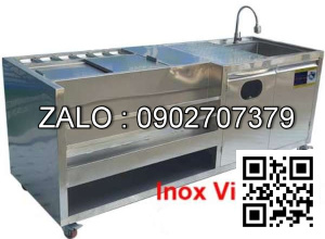 Quầy bar inox trà sửa 1,8m
