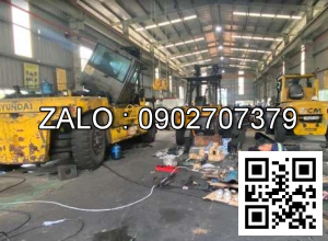 Xe nâng Vân Thiên Hùng sửa chữa xe nâng dầu 1.5 tấn BT