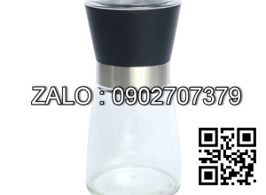 Dụng cụ xay tiêu lưỡi sứ nắp đen (Kiện 12 cái)