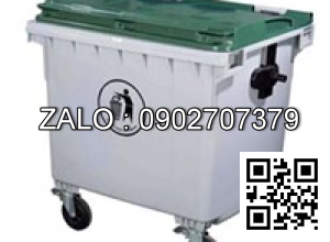 THÙNG RÁC NHỰA BỐN BÁNH XE TR4B