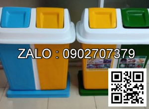 Thùng rác 2 ngăn TR2N