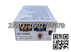 Máy sạc ắc quy tự động Hames 24V-200Ah HM-2420 LCD