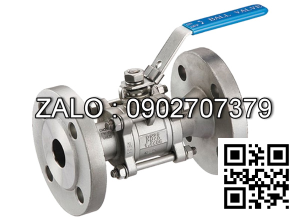 Van bi mặt bích JIS10K Inox SUS304 tay gạt DN50