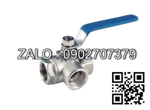 Van bi hàn 3PC Inox 304 tay gạt DN40