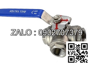Van bi ren 3 ngã TYPE ( T ) Inox 304 tay gạt DN100