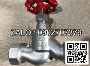 Van cầu hơi ren Inox 304 DN10