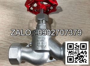 Van cầu hơi ren Inox 304 DN15