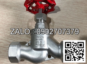 Van cầu hơi ren Inox 304 DN20