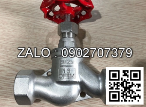 Van cầu hơi ren Inox 304 DN32