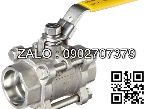 Van bi ren 3PC gang tay gạt DN50