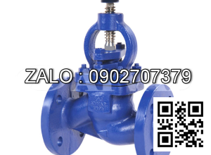 Van cầu hơi mặt bích PN16 mạ kẽm DN250