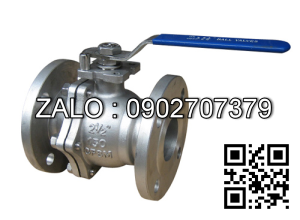 Van bi mặt bích PN16 mạ kẽm tay gạt DN80