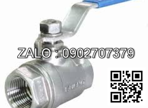 Van bi ren 2PC tay gạt mạ kẽm DN40