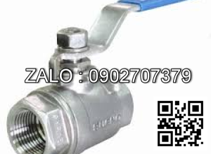 Van bi ren 2PC tay gạt mạ kẽm DN50