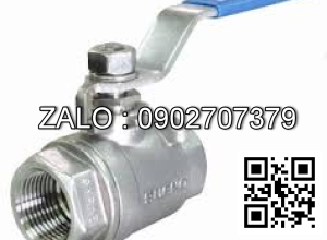 Van bi ren 2PC tay gạt mạ kẽm DN150