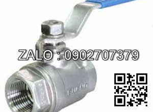 Van bi ren 2PC tay gạt mạ kẽm DN300