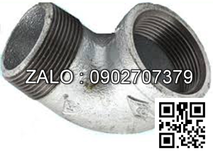 Co điếu ren BSPT - mạ kẽm DN40