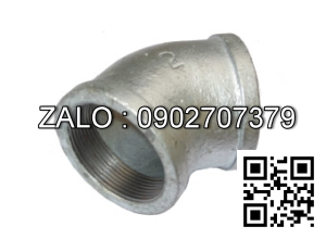 Co ren 45° ( co lơi ) BSPT - mạ kẽm DN50