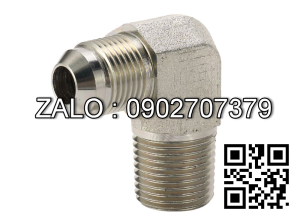 Khớp nối ống co nối 90, 1 đầu ren ngoài 19 côn lồi, 1 đầu ren ngoài 21 đầu bằng 1JN9-08-08