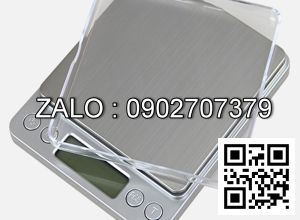 Cân Tiểu Ly Điện Tử Platform 1Kg (Tặng 2 Khay Nhựa), Cân Điện Tử Mini Inox I-2000