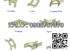 Co xuống thang cáp 200x50mm, 1.2mm