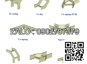 Co xuống thang cáp 200x75mm, 2.5mm