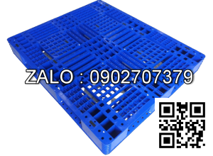 Pallet nhựa 1000x1000x120mm ( màu xanh )