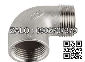 co góc 90 ren ngoài , ren trong Inox 201 4