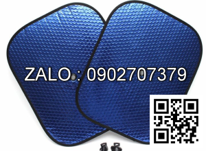 Bộ 2 tấm chắn nắng tròn xốp dày dặn cho xe ô tô - có núm hút cố định