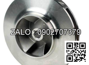 Cánh quạt bơm nước phi 165x phi 20 x dày 25mm kiểu cánh xoáy loại 4Kw