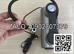 Bơm xe có đồng hồ hiển thị áp suất, dùng điện 12V BXD20