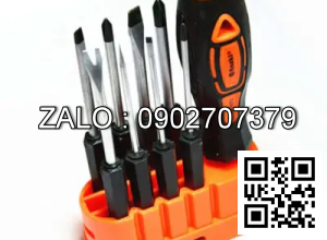 Bộ tuốc nơ vít dẹp và bake 8 cây Stanley STMT66673
