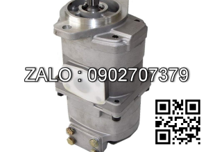 Bom thuy luc banh rang, P/N: 705-51-20290, loai bom 2 tang, (su dung cho xe xuc lat Komatsu model: WA250)