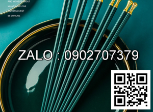 Bộ 10 đôi đũa lá xanh (Kiện 100 bộ)