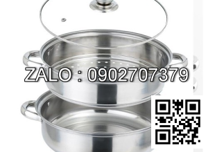 Nồi hấp inox 2 tầng hotpot 28cm (Kiện 30 cái)