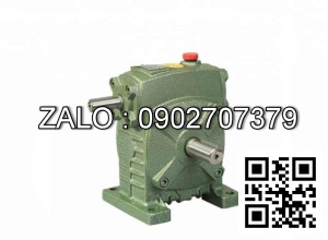 Hộp giảm tốc dạng đứng trục vít - bánh vít Yushen vỏ gang , size : 80 , tỉ số truyền 1/40 Cốt vào( cốt nhỏ) nằm trên Model : WPS
