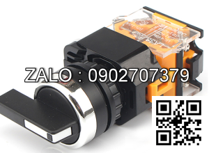 Cong tac xoay chieu 1 vi tri phi 22 Cong tac xoay chieu 2 vi tri, phi 22mm, 1NO + 1NC, tiep diem tu giu