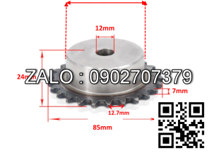 Bánh xích thep chu dong Z=20 rang