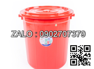 Thùng nhựa tròn Duy Tân 90L (có nắp)