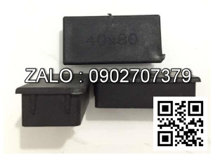 Nút cao su chữ nhật đóng bàn ghế sắt hộp 40x80mm