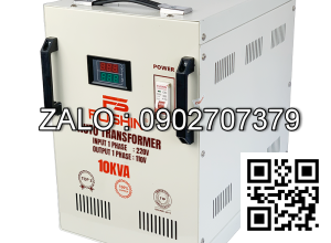 Biến áp tự ngẫu 1 pha 220V ra 110V 10KVA Fushin