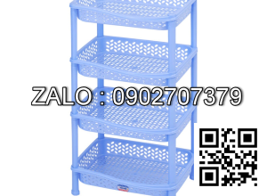 Hoả Tốc Tp.Hcm Kệ Chén Nhựa Duy Tân 4 Tầng Nhỏ ( 40 X 29 X 68Cm) Note Color