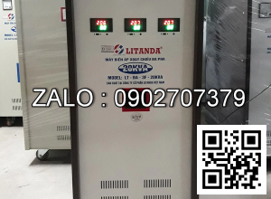 Biến áp vô cấp 3 pha 20KVA - Nhản hiệu : LITANDA
