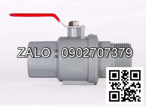 Van khóa nước nhựa răng ngoài tay gạt Inox màu xanh 21 Đồng Nai