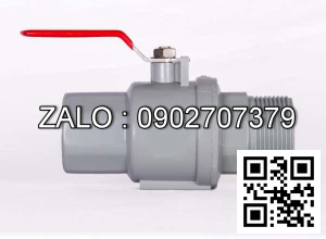 Van khóa nước nhựa răng ngoài tay vặn Inox màu trắng 200 Đồng Nai