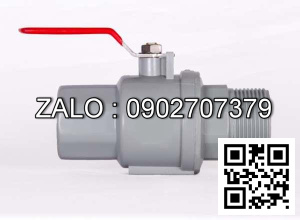 Van khóa nước nhựa răng ngoài tay gạt nước nhựa màu trắng 114 Đạt Hòa