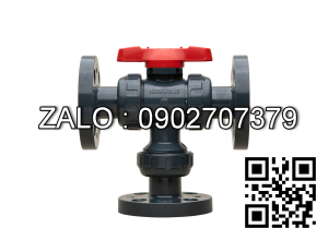 Van bi nhựa PVC mặt bích 3 ngã DN40