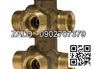 Van bi nhựa PVC ren trong và ren ngoài 6 ngã DN40